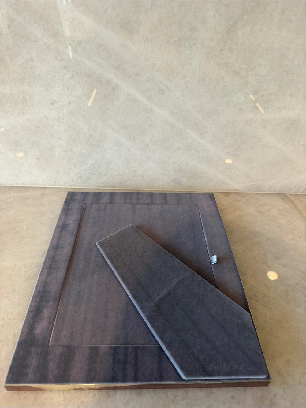 Waterford Polished Silver Picture Frame with Decorative Inner Border